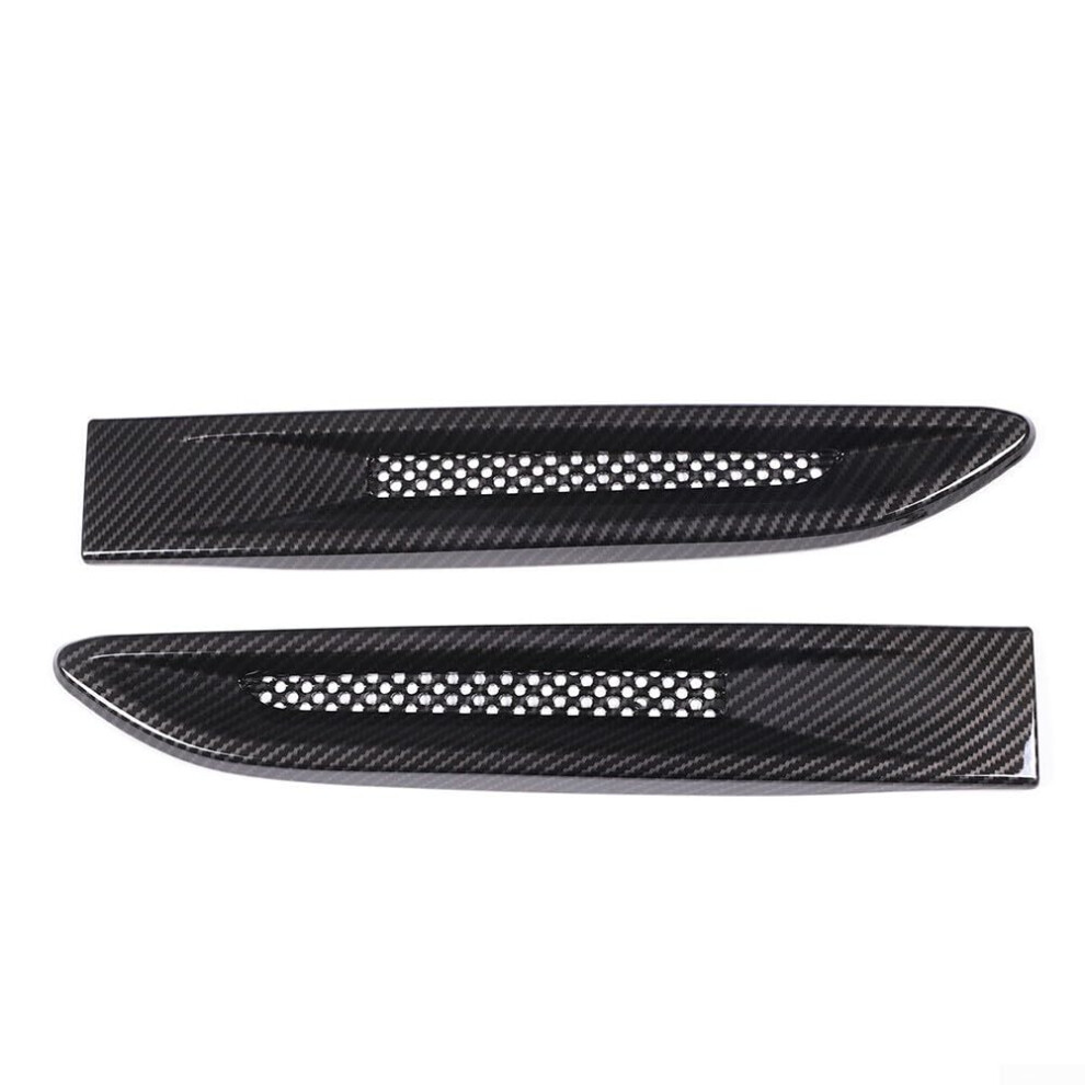 2Pcs Car Side Air Vent Outlet Trim Carbon Fiber 9105992347506