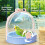 Ventilated Parrots Cage For Travel With Secure Locking-Yellow 7