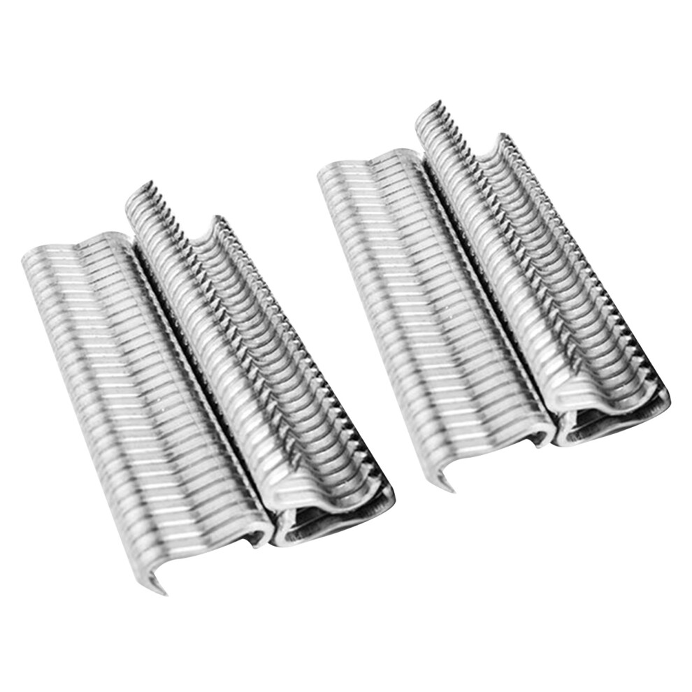 1200Pcs M Type Low Carbon Steel Galvanized Chicken & Rabbit Cage Nails 8121363702393