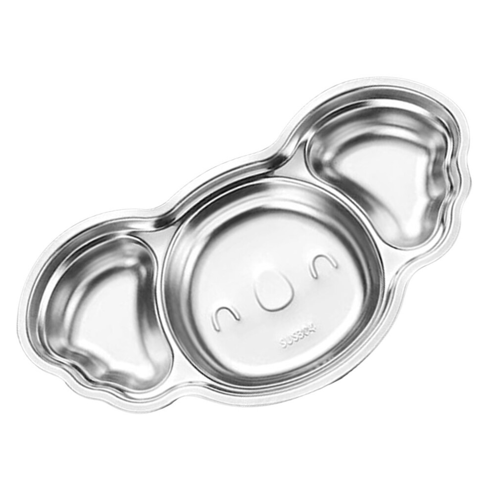 Divided Plate Stainless Steel Serving Tray For Toddlers Solustre