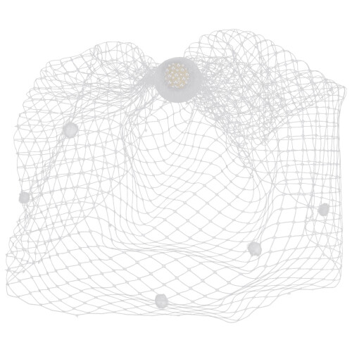 birdcage veil wedding bride mesh face veil hair accessory