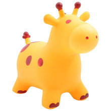 Music Jumping Horse Mount Jumping Horse Inflatable Yellow