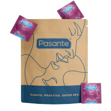 36 x Pasante Trim Condoms Bag | Closer Fit Small Snug Size Condoms |