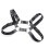 Men PU Leather Harness with Multiple Buckles, Black, Lightweight 1