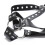 Men PU Leather Harness with Multiple Buckles, Black, Lightweight 10