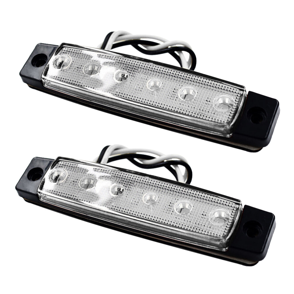 2 Pcs 6 12V Trailer Tail Brake Turn Signal Marker Light 3531242868884
