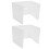 2 Pcs Student Study Carrel Desk Partition Plate Dividers 6