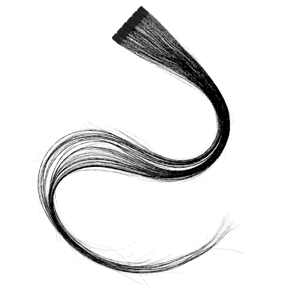 Solustre 50Cm Tape In Virgin Human Hair Extensions For Women Black