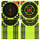 30 pcs adhesive paper stickers for arrow darts practice 4