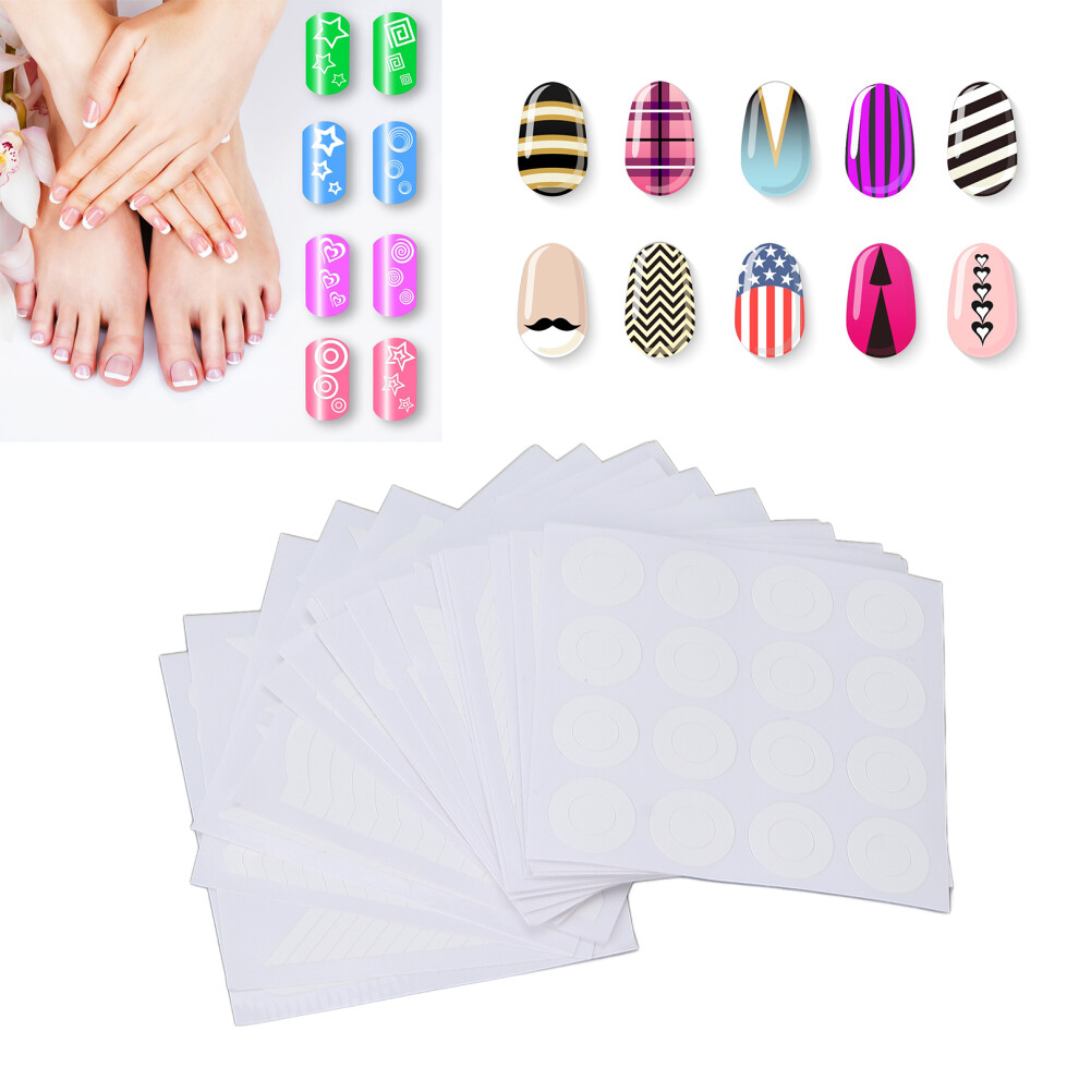 24 Sheets French Tip Guides Stickers for Manicure Nail Art DIY Decoration
