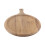 Runder Holz-Pizzateller mit Griff 40x30cm Küchenbackwaren 13