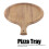 Runder Holz-Pizzateller mit Griff 40x30cm Küchenbackwaren 9