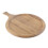 Runder Holz-Pizzateller mit Griff 40x30cm Küchenbackwaren 16