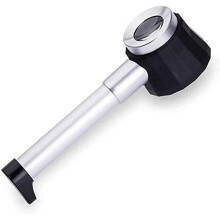 Loupe 45x Handheld Magnifier With Optical Glass Lens, LED Illumination And Measurement Scale, Antique Stamp Viewing