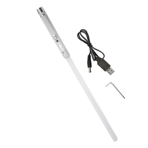 Metallgriff Mini-Lichtschwert 1200mAh 776mm Silber 1
