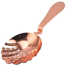 ShellShape Stainless Steel Ice Strainer For Cocktails, Bar Drink Strainer Utensil, Cocktail Filter Spoon For Bartenders
