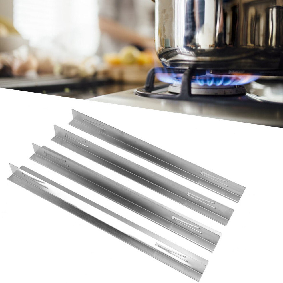 4Pcs Stainless Steel Stove Gap Covers Adjustable 13.8-27.6In 9341363704817