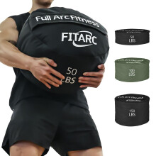 Fitarc Sandbag Workout Bag,Sandbag Training, Sandbags for Fitness,Round Sandbags for Weight Training,Round Sandbag,Cross-Training & Exercise, Workouts