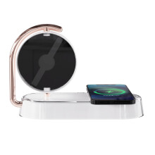 3D Hologram Fan NakedEye Holographic Projector Vertical Projection Imaging Wireless Phone Charging For Photo Display