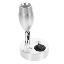 Luz Lectura Aluminio Plata Para 12V