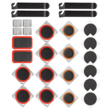 1Ensemble Kit De Réparation Patches Auto-Adhésives Noir