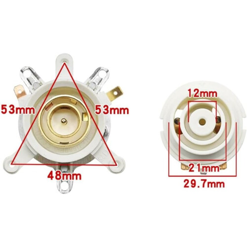 Electric Kettle Accessories Base Thermostat Temperature Switch Connector White, 1 Set, Replacement Part 1