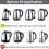 Electric Kettle Accessories Base Thermostat Temperature Switch Connector White, 1 Set, Replacement Part 3