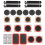 1Ensemble Kit De Réparation Patches Auto-Adhésives Noir 7