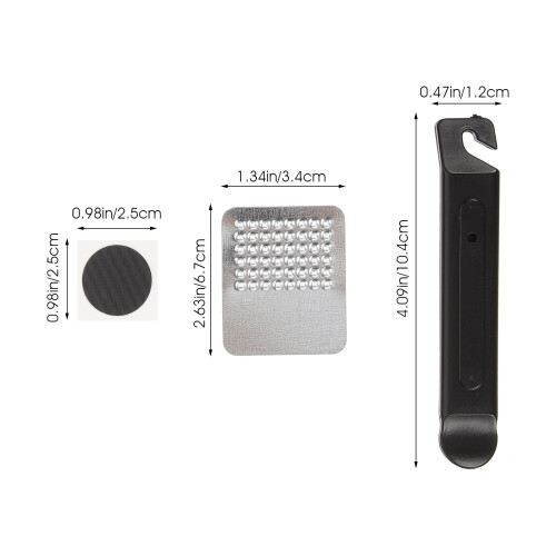 1Ensemble Kit De Réparation Patches Auto-Adhésives Noir 1