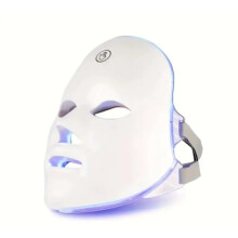 LED Light Therapy Face Mask, 7 Colour Treatment, Professional Facial Skincare Device, White