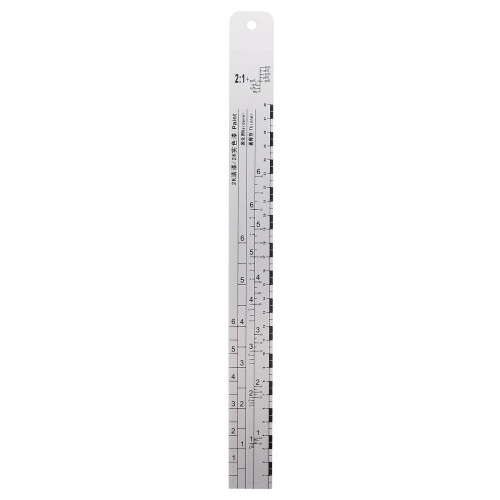 Règle Peinture Acier Inox Graduation Précise Argent Polyvalente