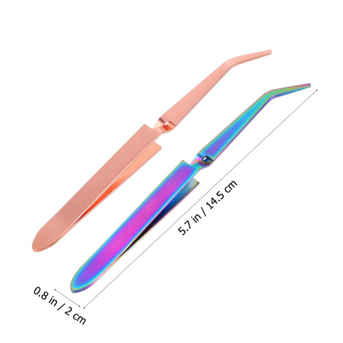 2Pièces Pinces De Ongles Acier Multicolores 2