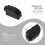 4Pcs Easy Install Window Protective Lock Black Plastic Security Latch 8