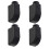 4Pcs Easy Install Window Protective Lock Black Plastic Security Latch 7