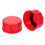 2Pcs Can Replacement Caps Red Rubber PP Coarse Thread 1