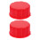 2Pcs Can Replacement Caps Red Rubber PP Coarse Thread 5