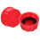 2Pcs Can Replacement Caps Red Rubber PP Coarse Thread 9