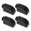 4Pcs Easy Install Window Protective Lock Black Plastic Security Latch 4