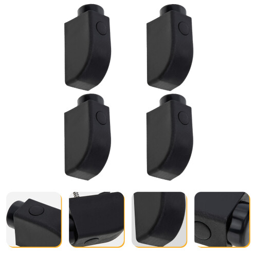 4Pcs Easy Install Window Protective Lock Black Plastic Security Latch 2