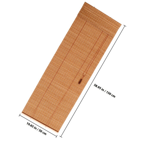 Brown Bamboo Roller Blind for Sushi Making Heat Insulating Shade 1