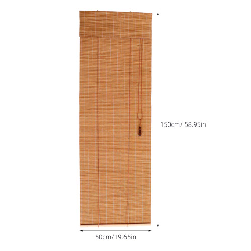 Brown Bamboo Roller Blind for Sushi Making Heat Insulating Shade 2