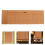 Brown Bamboo Roller Blind for Sushi Making Heat Insulating Shade 5