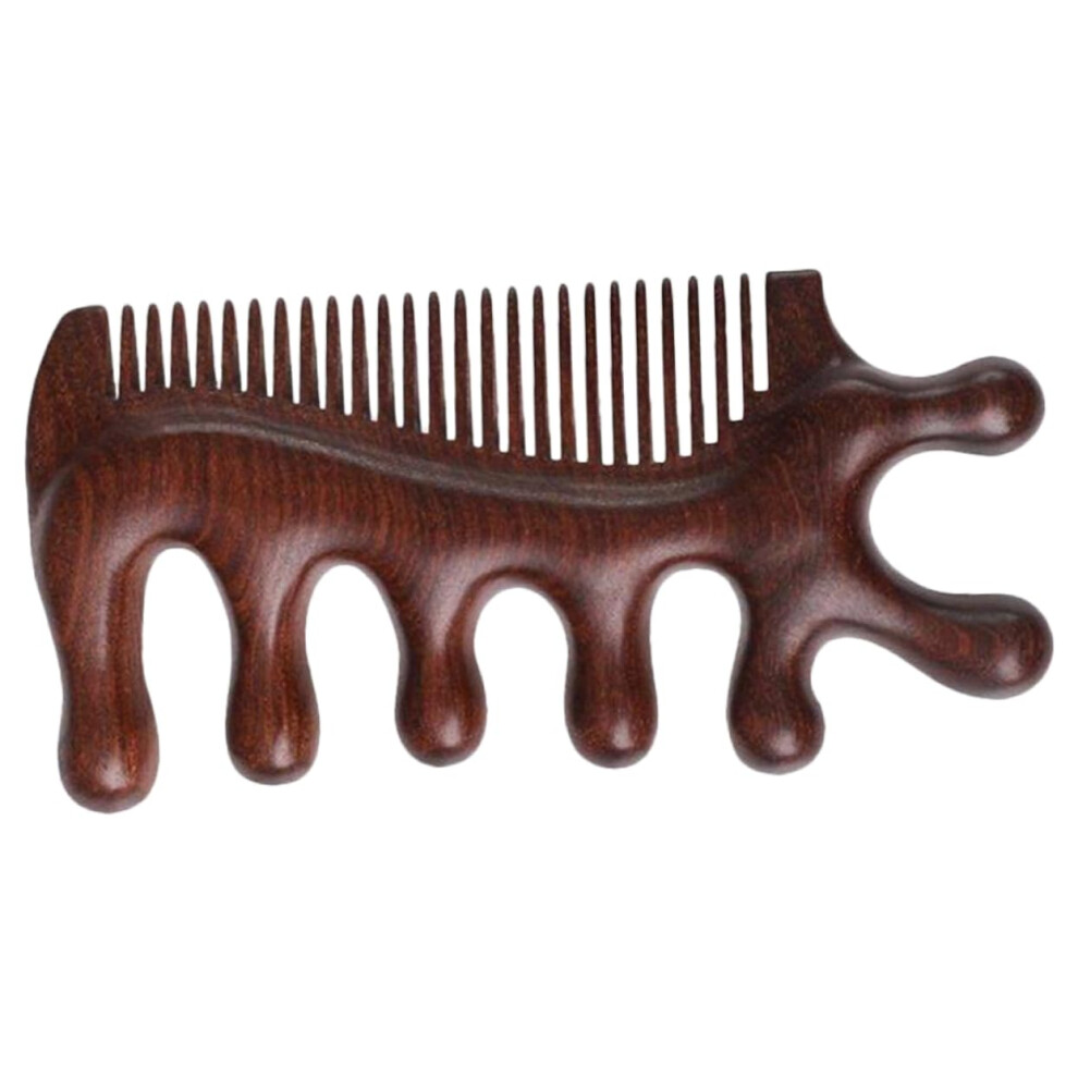 Sandalwood Comb Wide Tooth Scalp Massager Wooden Hair Care Tool For Women