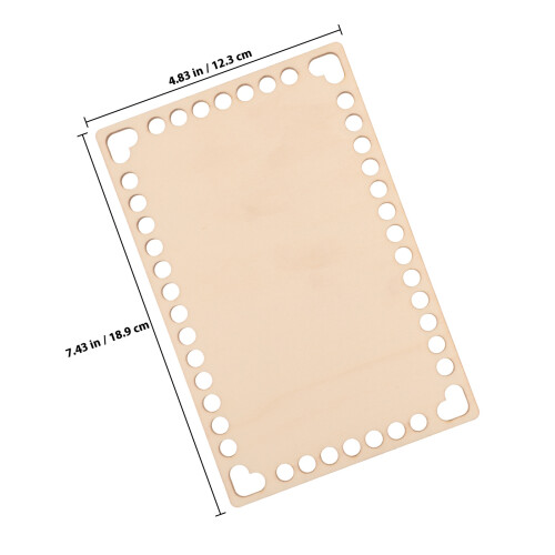 2Ud Base De Madera Natural Para Cesta Tejido Y Bolso 1