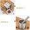 1Ensemble En Acier Inoxydable Pour Ail Usage Cuisine 10