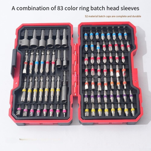 83Piece Magnetic Nut Driver Set With Socket Adapters And Extensions For Impact Drill Workshop Tools 1