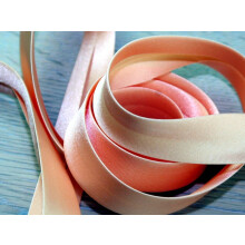 Prym 20mm Duchesse Satin Bias Binding Tape Peach Gold - each