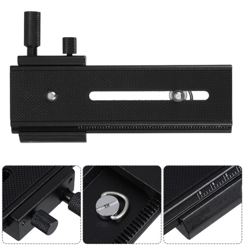 Macro Focus Rail Slider with Geared Drive for Camera Stability