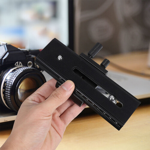 Macro Focus Rail Slider with Geared Drive for Camera Stability 2