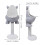 Space-Saving Wall-Mount Kids Urinal Adjustable Height Light Grey 2